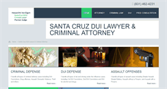 Desktop Screenshot of criminallawyersantacruz.com