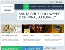 Tablet Screenshot of criminallawyersantacruz.com